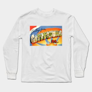 Greetings from Gettysburg, Pennsylvania - Vintage Large Letter Postcard Long Sleeve T-Shirt